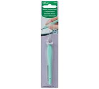 Clover Crochet Hook Amour – 0.9 mm, Rubber, Blue, 13 cm