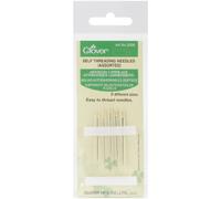 Clover Asstd. Self-Threading Needles 5 Sizes, Metal, 1