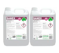 Clover Chemicals 208 Sanex Deodoriser & Urine Neutraliser, 5 L, Pack of 2