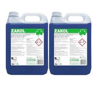 Clover Chemicals 501 Zakol Acidic Toilet Cleaner/Descaler, 5 L, Pack of 2