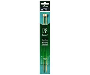 Clover CL3705 Takumi Bamboo: Knitting Pins: Single Ended: 23cm x 3.00mm, Wood