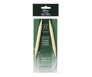 Clover CL3908 Takumi Bamboo: Knitting Pins: Circular: 60cm x 10.00mm, Wood, 10mm