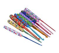 Clover Crochet Hook Hooks 17×5×2 9Pcs Crochet Hook Set with Ergonomic Handles Needles DIY Craft Accessories for Women