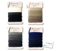 Clover Darning yarn 4 basic colors and sticky note set (5 monochrome colors 57-205, 5 gray colors 57-206, 5 beige colors 57-207, 5 navy colors 57-208)