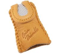 Clover Double Sided Thimble, Leather, Brown, 1