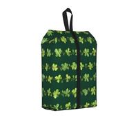Clover Garland Printed Travel Shoe Storage Bag Waterproof Jacquard Fabric is Lightweight, with Strong Handle and Central Zipper.