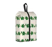 Clover Garland Printed Travel Shoe Storage Bag Waterproof Jacquard Fabric is Lightweight, with Strong Handle and Central Zipper.