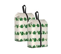 Clover Garland Printed Travel Shoe Storage Bag Waterproof Jacquard Fabric is Lightweight, with Strong Handle and Central Zipper.