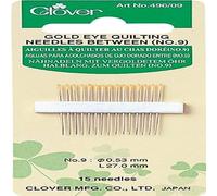 Clover Gold Eye Quilting Needles Between No. 9, Silver, 9