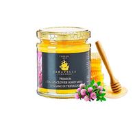 Clover Honey 250g Caravella Fine Food |Italian Bright Golden Creamy Texture| Pure Raw Unpasteurized | Mildly Sweet Delicate Floral Notes Antioxidant-Rich | Ideal for Spreading Tea Yogurt Breakfast