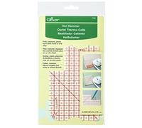 Clover Hot Hemmer/VE3 Haberdashery/Plastic White/Red 25 x 13.8 x 0.2 cm, 25 x 13.8 x 0.2 cm