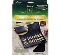 clover Interchangeable Circular Knitting Pins Set, Bamboo, Multi-Colour, 3.25 mm-10 mm