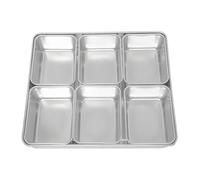Clover Kitchenware Japanese Yakumi Pan Condiment Holder 6 Large Insert, 285x330x60 mm