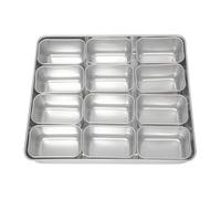 Clover Kitchenware Japanese Yakumi Pan Condiment Holder 6 Small Insert, 28x33x60 mm