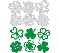 Clover Leaf Cutting Dies Metal Cutting Stencils Heart Cutting Dies for Card Making and DIY Scrapbooking Paper Scrapbook Decor Cutting Dies