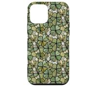 Clover Leaf Pattern Sage Green St. Patricks Day Mosaic Case for iPhone 12 mini