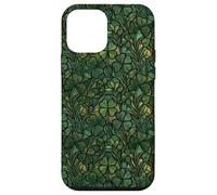 Clover Leaf Pattern Sage Green St. Patricks Day Mosaic Case for iPhone 12 mini