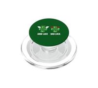 Clover Leafs St Patricks Day Angel Good Luck Devil Bad Luck PopSockets PopGrip for MagSafe