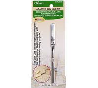 Clover Mini Iron Adapter Tip: Slimline, Steel, Silver, 1