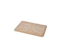 Showerdrape Clover Memory Foam Bath Mat in Mocha, Brown