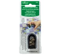 clover Natural Fit, 3, Seamless Thimble, Black, Large, Inner Dimensions 11/16" 17.5mm