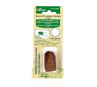 clover Natural Fit Leather Thimble: Large, Lt. Brown, by The Yard