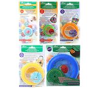 Clover Needlecraft Yo-Yo Maker Bundle: Extra Small, Small, Large, Extra Large, Jumbo (White, Paper, 8+ Years, Sport)