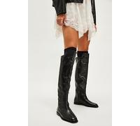 Clover Over-The-Knee Boots by Bronx at Free People in Black, Size: EU 37 - female
