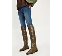 Clover Over-The-Knee Boots by Bronx at Free People in Dark Olive, Size: EU 38 - female