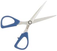 Clover Patchwork Scissors: Small, Steel, Silver/Blue, 1