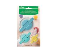 Clover Pom Maker Set-4/Pkg, ABS Resin, Polypropylene and Stainless Steel, Multicolor, 4 Pack
