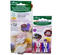 Clover Pom Pom Maker Set ~Includes 4 Different Sizes! (Extra Small and Small Sizes)
