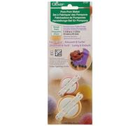 Clover Small Pom-Pom Maker, 3124, Pink/Yellow