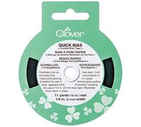 Clover Quick Bias Fusible Bias Tape .25" X11yd-Black