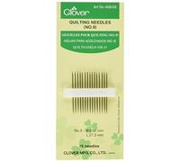 Clover Quilting Needles No. 9 - Extra Fine, Gold, Steel, 15 Count