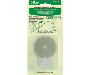 Clover Rotary Blade Refill Pack: 60mm x 5, Steel, Silver, 5