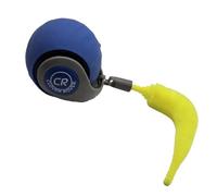 Clover Rover Energy Ball Cat Toy Blue - Version Bengal with Neon Tail, Rechargeable, 2-Speed Energy Ball with Auto Shut-Off, Away Mode