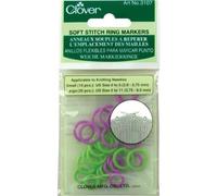 Clover Soft Stitch Ring Markers Multicoloured 5"" Height 2.6"" Length 0.2"" Width