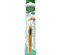 clover Soft Touch Steel Crochet Hook: 1.00mm, 1mm,Yellow