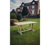 Churnet Valley Garden Furniture Clover Table, Brown