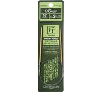 Clover Takumi Bamboo Circular Knitting Needles 16-inch, Size 2/2.75 mm