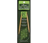 Clover Takumi Bamboo Circular Knitting Needles 16-inch-Size 10.5/6.5mm, Other, Multicoloured, 2.5 x 9.62 x 19.95 cm