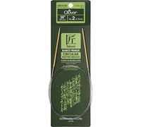 Clover Takumi Bamboo Circular Knitting Needles 36-inch, Size 2/2.75 mm