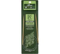 Clover Takumi Bamboo Circular Knitting Needles 36"-Size 3/3.25mm