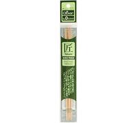 Clover Takumi Bamboo Double Point Knitting Needles 7" 5/Pkg-Size 10/6mm
