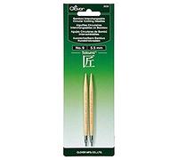 Clover Takumi Bamboo Interchangeable Circular Knitting Needles-Size 9/5.5mm, Other, Multicoloured, 3.27 x 8.98 x 22.95 cm