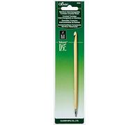 Clover Takumi Bamboo Interchangeable Tunisian Crochet Hook Brown, 6.5" Height x 0.2" Width x 0.2" Length
