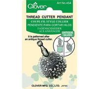 Clover Thread Cutter Pendant Antique Silver, 1
