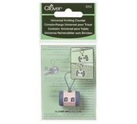 Clover Universal Knitting Row Counter, Peach and Grey