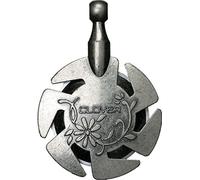 Clover Yarn Cutter Pendant Antique Silver, 2.76 x 8.35 x 14.44 cm